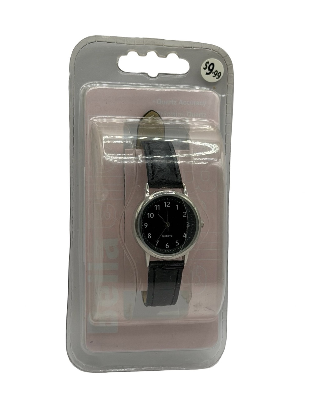 NEW 2013 Black Quartz Analog Faux Leather Watch